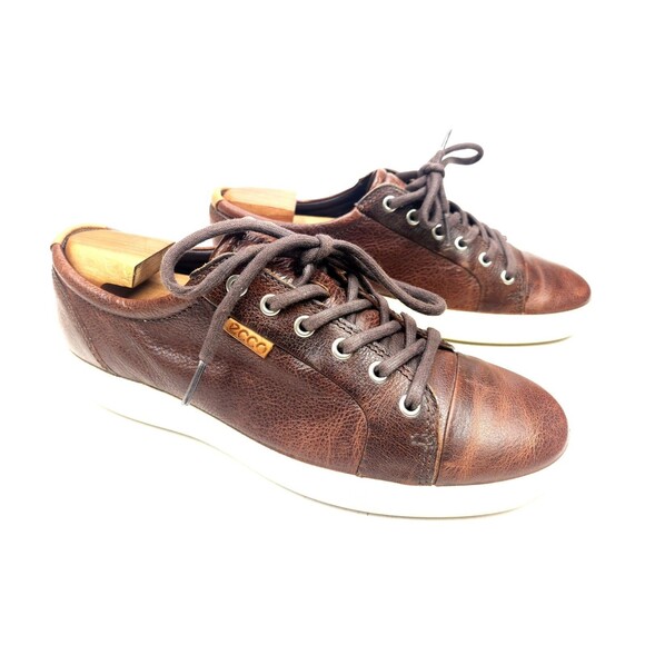 Ecco Mens SOFT 7 Street Summer Sneakers Shoes Brown Pebble Size EU 41 US 7-7.5 - Picture 4 of 9